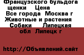 Французского бульдога щенки  › Цена ­ 35 000 - Все города, Москва г. Животные и растения » Собаки   . Липецкая обл.,Липецк г.